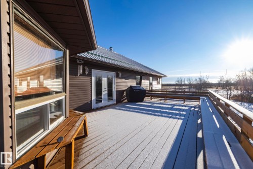 Outside view of the deck, from the stairs - 57524 Range Road 270, Rural Westlock County, AB - Outdoor With Deck Patio Veranda With Exterior