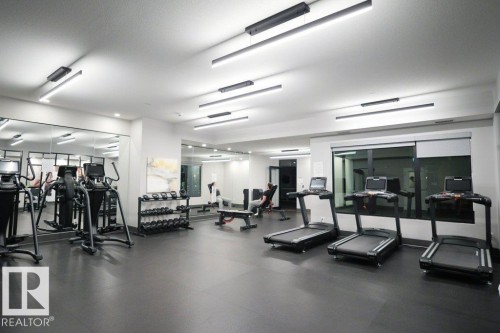 101 7471 May Common, Edmonton, AB - Indoor Photo Showing Gym Room