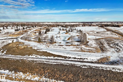 View of snowy aerial view - 3520 49 Avenue, Beaumont, AB - Outdoor With View