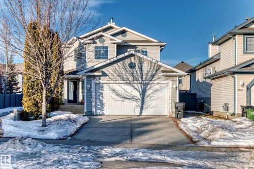 View of front of house with driveway - 4604 202 Street, Edmonton, AB - Outdoor