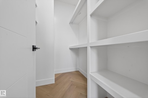 Spacious closet with parquet flooring - 132 29 Street, Edmonton, AB - Indoor With Storage