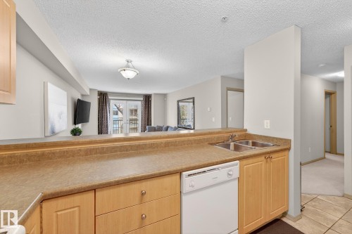 108 10403 98 Avenue, Edmonton, AB - Indoor Photo Showing Kitchen With Double Sink
