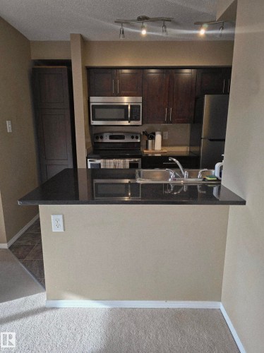221 270 Mcconachie Drive, Edmonton, AB - Indoor Photo Showing Kitchen With Double Sink