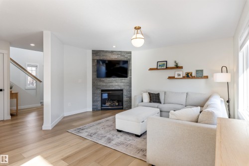 15 Nadine Way, St. Albert, AB - Indoor Photo Showing Living Room With Fireplace