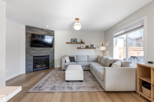 15 Nadine Way, St. Albert, AB - Indoor Photo Showing Living Room With Fireplace
