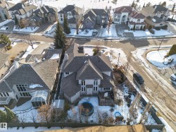 Snowy aerial view with a residential view - 
