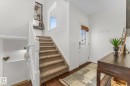 Entryway with stairs and wood-type flooring - 13 Heron Link, Spruce Grove, AB  - Indoor Photo Showing Other Room 