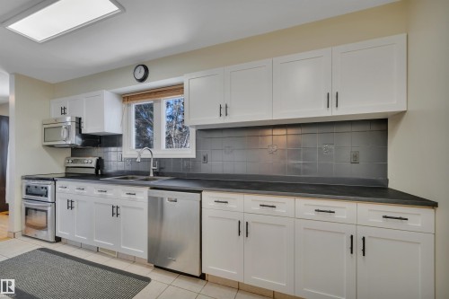 17062 100 Street, Edmonton, AB - Indoor Photo Showing Kitchen With Double Sink
