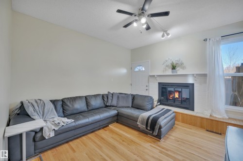 17062 100 Street, Edmonton, AB - Indoor Photo Showing Living Room With Fireplace