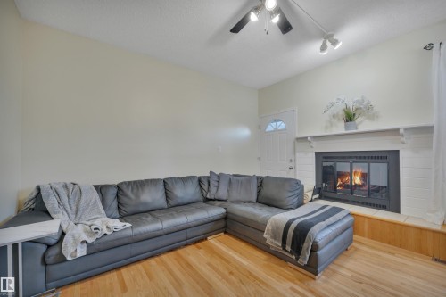 17062 100 Street, Edmonton, AB - Indoor Photo Showing Living Room With Fireplace