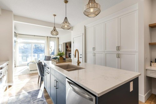 67 Jamison Crescent, St. Albert, AB - Indoor Photo Showing Kitchen With Double Sink With Upgraded Kitchen