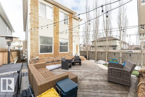 Deck with outdoor lounge area and a fenced backyard - 2607 20 Avenue, Edmonton, AB - Outdoor With Deck Patio Veranda With Exterior