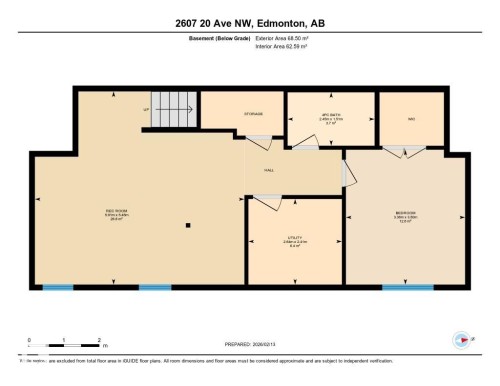 View of room layout - 2607 20 Avenue, Edmonton, AB - Other