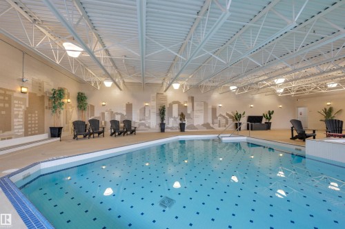 View of indoor pool - 422 7909 71 Street, Edmonton, AB - Indoor Photo Showing Other Room With In Ground Pool
