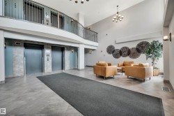 Building lobby with a high ceiling - 