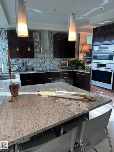 1403 11969 Jasper Avenue, Edmonton, AB - Indoor Photo Showing Kitchen With Upgraded Kitchen