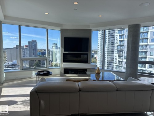 1403 11969 Jasper Avenue, Edmonton, AB - Indoor Photo Showing Living Room