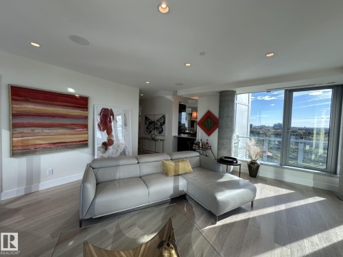1403 11969 Jasper Avenue, Edmonton, AB - Indoor Photo Showing Living Room