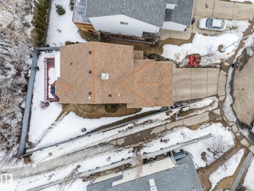 View of snowy aerial view - 13148 151 Avenue, Edmonton, AB - Outdoor