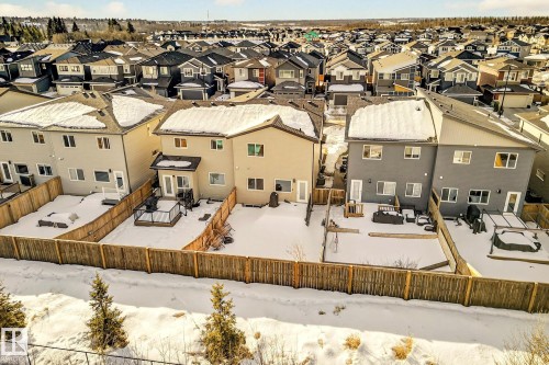 Aerial perspective of suburban area - 74 Royal Street, St. Albert, AB - Outdoor