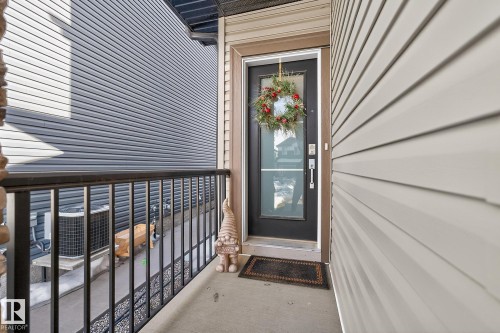 View of exterior entry - 74 Royal Street, St. Albert, AB -  With Exterior