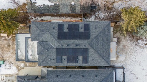 Aerial view of property  with Solar Panels - 12306 39 Avenue, Edmonton, AB - Outdoor