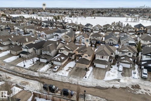 View of snowy aerial view - 10655 181 Avenue, Edmonton, AB - Outdoor