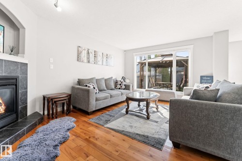 10655 181 Avenue, Edmonton, AB - Indoor Photo Showing Living Room With Fireplace