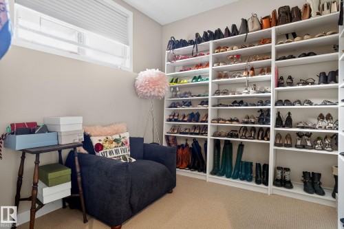 Walk in closet with carpet flooring - 1 9561 143 Street Nw, Edmonton, AB - Indoor