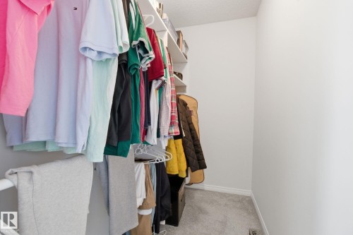 Walk in closet with light carpet - 3248 22 Street, Edmonton, AB - Indoor With Storage