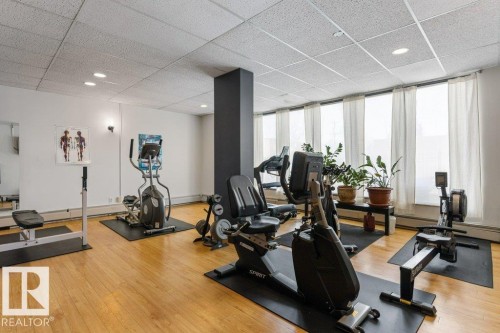 802 8220 Jasper Avenue, Edmonton, AB - Indoor Photo Showing Gym Room