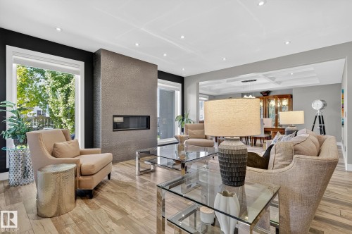 4810 Donsdale Drive, Edmonton, AB - Indoor With Fireplace