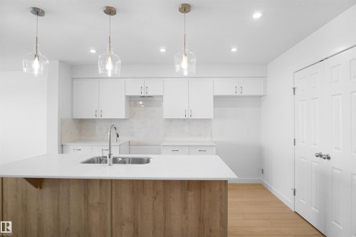 624 176 Avenue, Edmonton, AB - Indoor Photo Showing Kitchen With Double Sink With Upgraded Kitchen