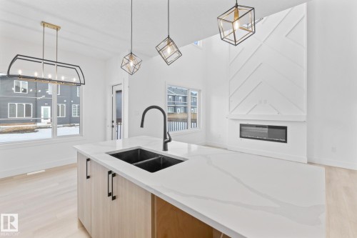 26 Blackbird Bend, Fort Saskatchewan, AB - Indoor Photo Showing Kitchen With Double Sink
