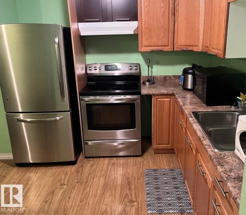 12944 119 Street, Edmonton, AB - Indoor Photo Showing Kitchen With Double Sink