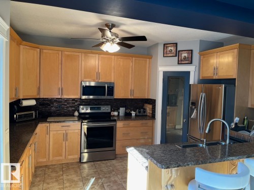 12944 119 Street, Edmonton, AB - Indoor Photo Showing Kitchen With Double Sink