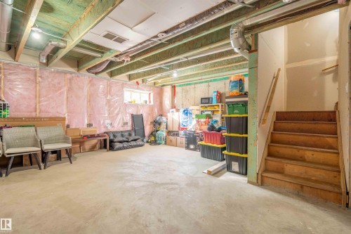 Basement with stairway - 13 5317 3 Avenue, Edmonton, AB - Indoor Photo Showing Basement