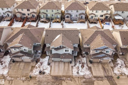 View of snowy aerial view - 13 5317 3 Avenue, Edmonton, AB - Outdoor