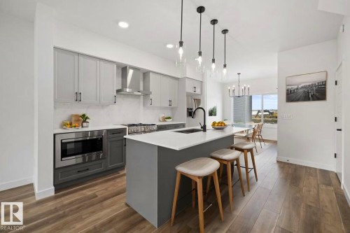 634 176 Avenue, Edmonton, AB - Indoor Photo Showing Kitchen With Upgraded Kitchen