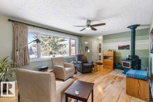 7123 82 Street, Edmonton, AB - Indoor Photo Showing Living Room