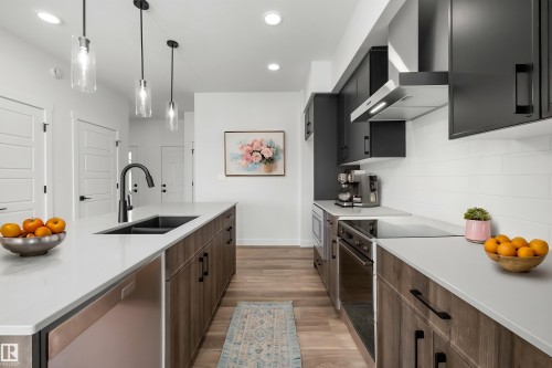 622 176 Avenue, Edmonton, AB - Indoor Photo Showing Kitchen With Double Sink With Upgraded Kitchen