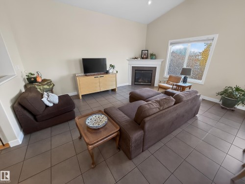 519 Westerra Boulevard, Stony Plain, AB - Indoor Photo Showing Living Room With Fireplace