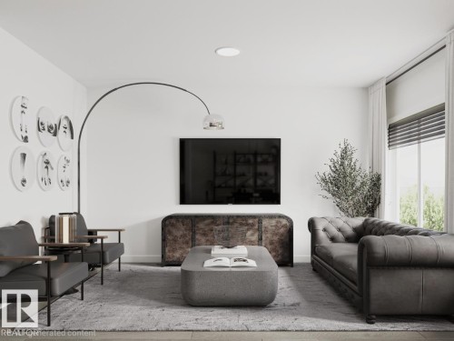19119 20 Avenue, Edmonton, AB - Indoor Photo Showing Living Room