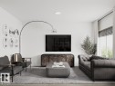 19119 20 Avenue, Edmonton, AB  - Indoor Photo Showing Living Room 