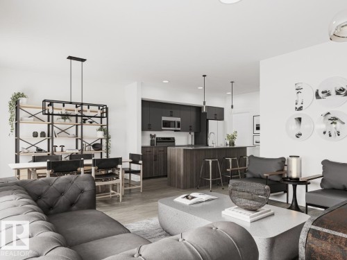 19119 20 Avenue, Edmonton, AB - Indoor Photo Showing Living Room