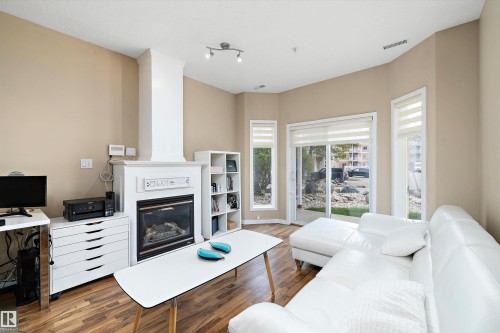 126 4312 139 Avenue, Edmonton, AB - Indoor Photo Showing Living Room With Fireplace