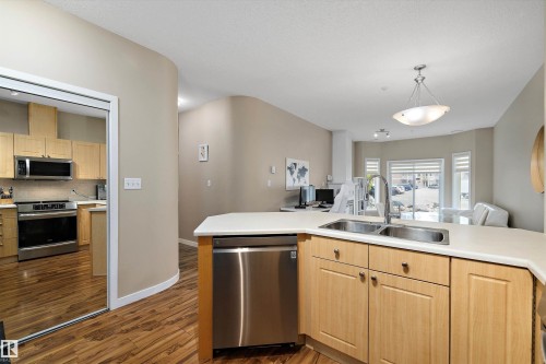 126 4312 139 Avenue, Edmonton, AB - Indoor Photo Showing Kitchen With Stainless Steel Kitchen With Double Sink
