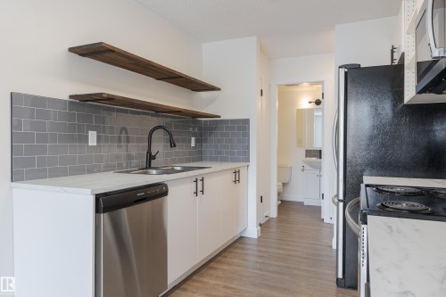 10139 80 Street, Edmonton, AB - Indoor Photo Showing Kitchen With Double Sink