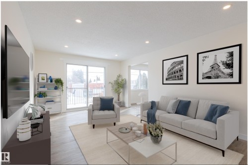 10139 80 Street, Edmonton, AB - Indoor Photo Showing Living Room
