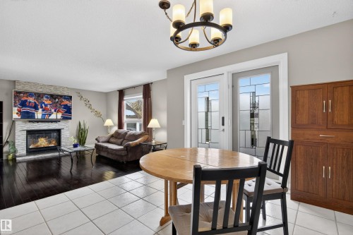 3907 44 Avenue, Stony Plain, AB - Indoor With Fireplace